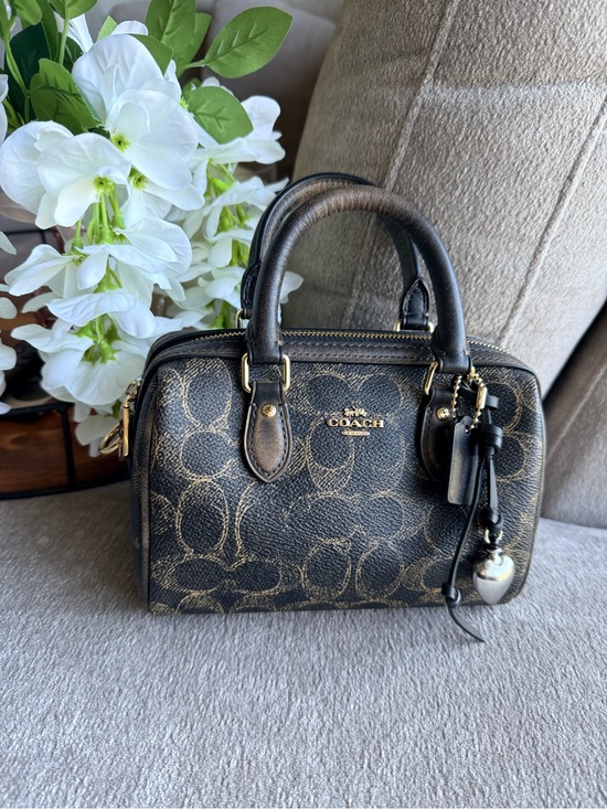 Coach Handbags - Coach Signature Loved Leather Mini Rowan Satchel Crossbody with Charm NWT